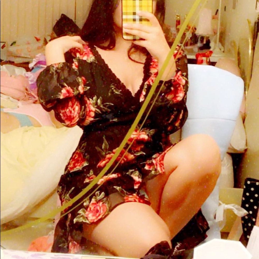 Forever 21 dress - black with velvet detailing